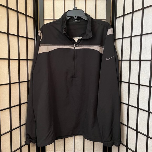 Nike Other - NIKE Golf Black/Gray 1/2 Zip Windbreaker Shirt/Jacket XL